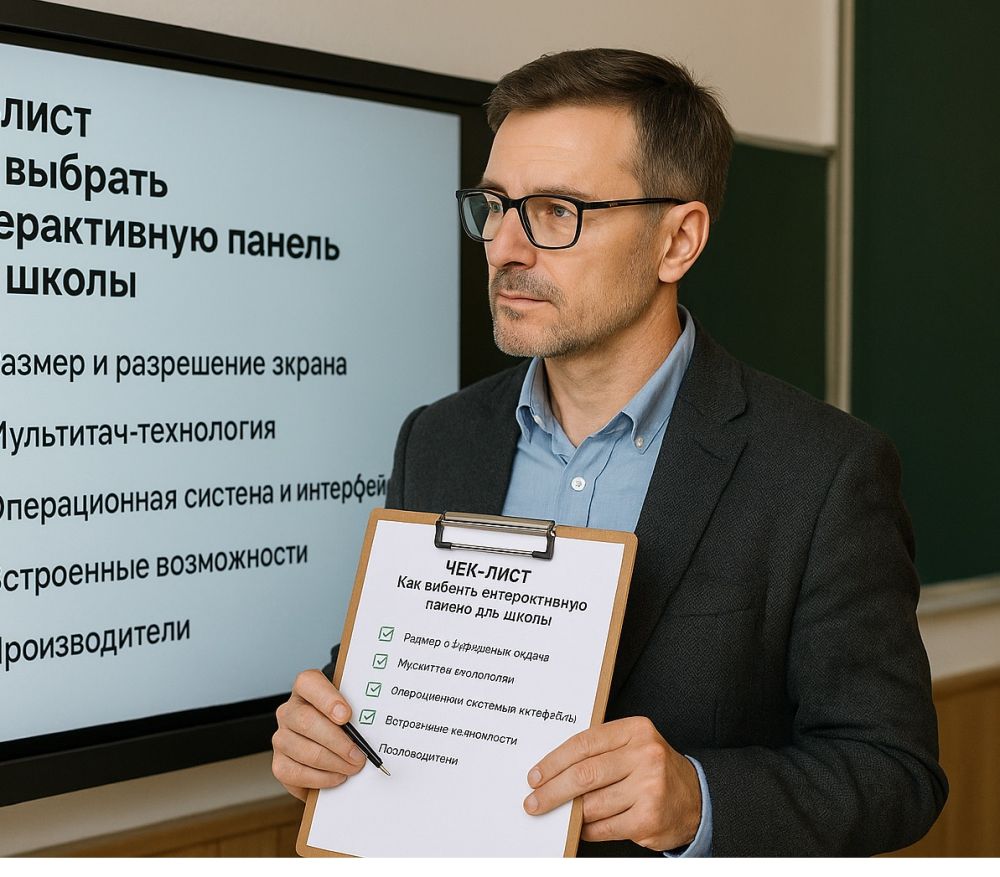 Как выбрать интерактивную панель для школы: чек-лист от специалиста
