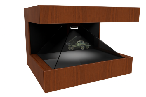 Настольная 3D пирамида «AVKompleks» с тремя проекциями