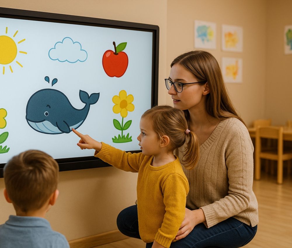 Интерактивные панели в детском саду: игра как инструмент развития